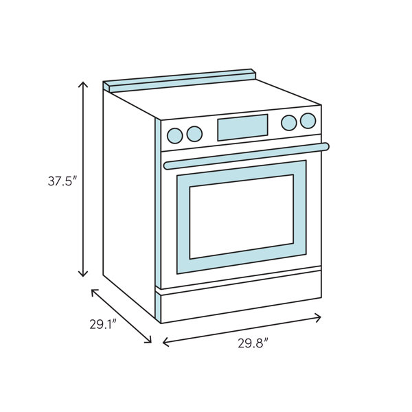 Blomberg 30" Slidein Electric Range & Reviews Wayfair